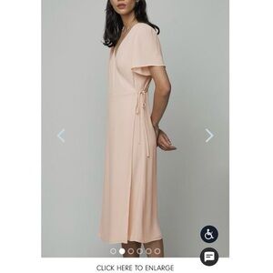 Oak + Fort Pink Wrap Dress